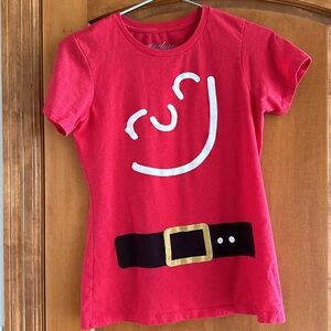 Endure Women's Run Santa Belt Short Sleeve T-Shirt Size XL